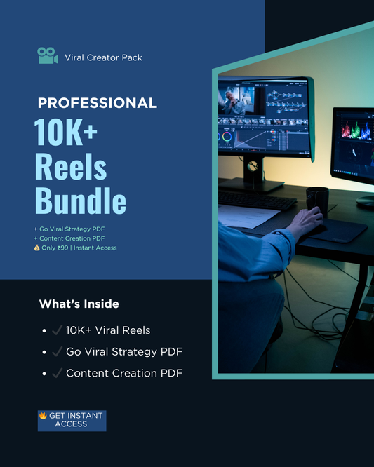 🔥 Viral Master Pack – 10,000+ Reels + Go Viral & Content Creation PDFs