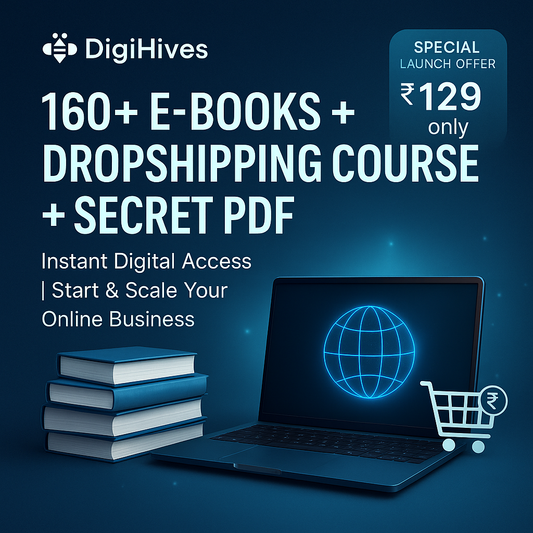 📚 Mega Business Bundle – 160+ E‑Books + Dropshipping Course + Secret PDF | DigiHives